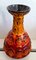 Jarrón de cerámica naranja de Bay Keramik, años 70, Imagen 2