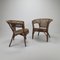 Wicker Armchairs, 1950s, Set of 2 2