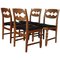 Razorblade Dining Chairs by Henning Kjærnulf, Set of 4, Image 1
