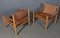 Model Scirocco Safari Chairs with Ottoman by Arne Norell, Set of 3 5
