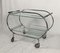 Art Deco Mobile Serving Trolley in Chromed Tubular Steel & Glass, France, 1925 4