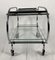 Art Deco Mobile Serving Trolley in Chromed Tubular Steel & Glass, France, 1925 6