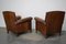 Vintage Dutch Cognac Leather Club Chairs, Set of 2 19