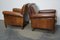 Vintage Dutch Cognac Leather Club Chairs, Set of 2, Image 15