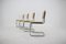 Italian Chrome-Plated & Wood Dining Chairs, 1970s, Set of 4 2