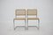 Verchromte italienische & Holz Esszimmerstühle, 1970er, 4er Set 5
