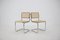 Italian Chrome-Plated & Wood Dining Chairs, 1970s, Set of 4, Image 6