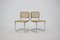 Verchromte italienische & Holz Esszimmerstühle, 1970er, 6er Set 8