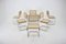 Italian Chrome-Plated & Wood Dining Chairs, 1970s, Set of 6 3