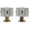 Mid-Century Glass Table Lamps, 1970s, Set of 2, Image 1