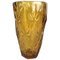 Vintage Amber Glass Vase, 1970s, Image 1