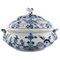 Large Antique Meissen Blue Onion Lidded Tureen in Hand-Painted Porcelain 1