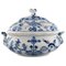 Large Antique Meissen Blue Onion Lidded Tureen in Hand-Painted Porcelain, Image 1