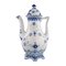 Blue Fluted Full Lace Coffee Pot in Porcelain from Royal Copenhagen, Image 1
