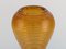 Large Fungi Vase in Amber Colored Glass by Helén Krantz for Orrefors, 1980s 2