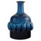 Mouth Blown Glass Blue Vase by Bertil Vallien for Boda Åfors, 1970s 1