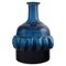 Mouth Blown Glass Blue Vase by Bertil Vallien for Boda Åfors, 1970s, Image 1