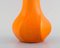 Glasierte Bright Orange Vase von Rörstrand 5