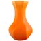 Glasierte Bright Orange Vase von Rörstrand 1