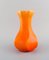 Glasierte Bright Orange Vase von Rörstrand 3