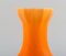 Glasierte Bright Orange Vase von Rörstrand 6