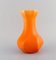 Glasierte Bright Orange Vase von Rörstrand 2