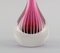 Schwedische Vase aus Violett und Klarglas 3