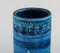 Cylindrical Vase in Rimini Blue Glazed Ceramics by Aldo Londi for Bitossi, 1960s 3