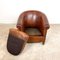 Club chair vintage in pelle di pecora, Immagine 16