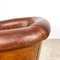 Club chair vintage in pelle di pecora, Immagine 9