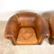 Large Vintage Club Chairs by Nico Van Oirschot in Sheep Leather, Set of 2, Image 14