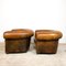 Large Vintage Club Chairs by Nico Van Oirschot in Sheep Leather, Set of 2 9