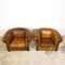 Large Vintage Club Chairs by Nico Van Oirschot in Sheep Leather, Set of 2, Image 13