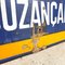 Vintage French Industrial Enamel Bus Station Sign 5