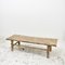 Large Antique Rustic Elm Coffee Table 1