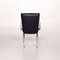 Blue Cream Leather Dining Chairs by Rolf Benz, Set of 8 11