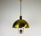 Polished Brass Pendant Lamp by Florian Schulz, 1970s 12