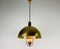 Polished Brass Pendant Lamp by Florian Schulz, 1970s, Image 3