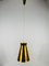 Polished Brass Pendant Lamp In the Style of Paavo Tynell, 1950s 6