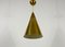 Polished Brass Pendant Lamp In the Style of Paavo Tynell, 1950s 7