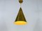 Polished Brass Pendant Lamp In the Style of Paavo Tynell, 1950s 8