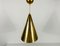 Polished Brass Pendant Lamp In the Style of Paavo Tynell, 1950s, Image 3