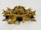 Large Brass Florentine Flower Shape Flush Mount from Banci, 1950s, Image 8