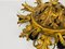 Lampada a incasso grande a forma di fiore in ottone di Banci, anni '50, Immagine 5
