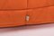 Mid-Century Togo Orange Footstool by Michel Ducaroy for Ligne Roset 6