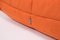 Mid-Century Togo Orange Footstool by Michel Ducaroy for Ligne Roset 7