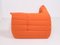 Mid-Century Togo Orange Corner Sofa by Michel Ducaroy for Ligne Roset 4