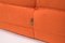 Large Mid-Century Togo orange Sofa by Michel Ducaroy for Ligne Roset 7