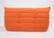 Mid-Century Togo orange Sofa by Michel Ducaroy for Ligne Roset 9