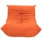 Mid-Century Togo Orange Armchair by Michel Ducaroy for Ligne Roset 1